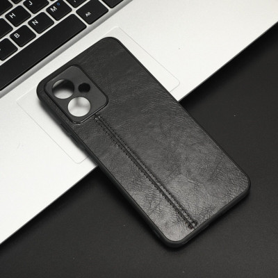 Чохол для смартфона Cosmiс Leather Case for Poco X5 5G Black (CoLeathPocoX5Black) - изображение 5