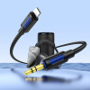 Аудіокабель BOROFONE BL20 True sound silicone digital audio conversion cable iP Black (7073)- № 5