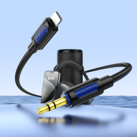 Аудіокабель BOROFONE BL20 True sound silicone digital audio conversion cable iP Black (Колір 7073) - фото № 5