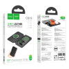 Бездротовий зарядний пристрій HOCO CQ13 Triumph 3-in-1 travel folding wireless fast charger Black (7073)- № 2