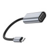 Кабель-перехiдник HOCO UA21 Origin Type-C to VGA converter Metal Gray (Metal Gray)- № 3