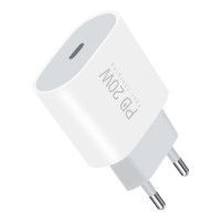 Мережевий зарядний пристрій WUW-C178 1Type-C PD20W  white