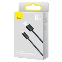 Кабель Baseus Dynamic Series Fast Charging Data Cable USB to Type-C 100W 1m Slate Gray (Колір Slate-Gray) - фото № 2