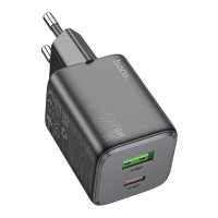 Мережевий зарядний пристрій HOCO N41 Almighty PD20W+QC3.0 charger Black (Колір 7073) - фото № 2