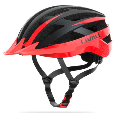 Захисний шолом Livall MT1 NEO (L) Black/Red (58-62см), акустика, мікрофон, сигнали поворотів та стопів, додаток, пульт BR80, Bluetooth - зображення 1