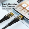 Кабель Essager Interstellar Transparent Design USB Charging Cable Type C to Type C 100W 1m black (EXCTT1-XJ01-P) (EXCTT1-XJ01-P) - зображення 4