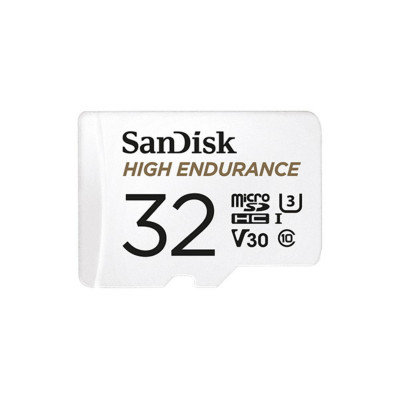 microSDHC (UHS-1 U3) SanDisk High Endurance 32Gb class 10 V30 (100Mb/s) (adapterSD) - зображення 1