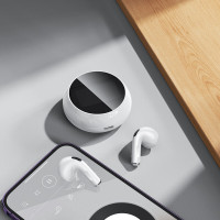 Бездротові навушники BOROFONE BW87 Mist true wireless BT headset with touch screen White (Колір White) - фото № 8