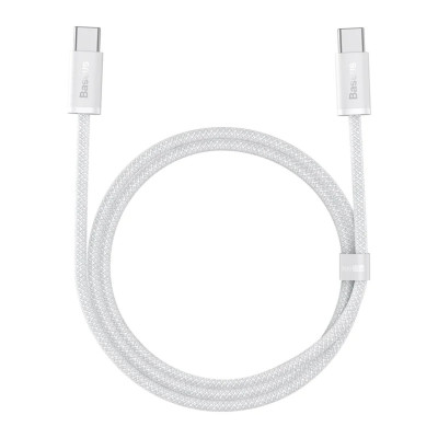 Кабель Baseus Dynamic Series Fast Charging Data Cable Type-C to Type-C 100W 1m White (CALD000202) - зображення 1