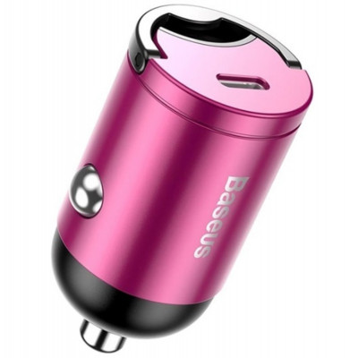 Автомобільний зарядний пристрій Baseus Tiny Star Mini Quick Charge Car Charger USB Port 30W Pink - изображение 1