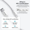 Кабель Vention USB 2.0 Type-C Male to Lightning Male 3A Cable 1M White PVC Type (White)- № 3