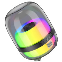 Портативна колонка HOCO BS58 Crystal colorful luminous BT speaker Magic Black Night (Цвет Magic-Black-Night) - фото № 3
