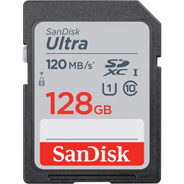 SDXC (UHS-1) SanDisk Ultra 128Gb class 10 (120Mb/s)