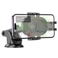 Автотримач для телефона BOROFONE BH93 Grand one-button car holder(center console) Black (Цвет Черный) - фото № 5