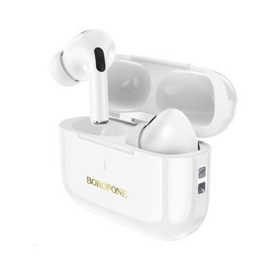 Навушники BOROFONE BW59 Plus True wireless ANC noise reduction BT headset White - зображення 3
