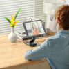 Тримач для мобільного HOCO PH48 Fun dual axis 360 rotating tablet desktop holder Black (Black)- № 5