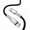 Кабель Baseus Cafule Series Metal Data Cable Type-C to Type-C 100W 2m Black (7073)- № 2