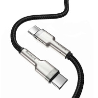 Кабель Baseus Cafule Series Metal Data Cable Type-C to Type-C 100W 2m Black (Колір 7073) - фото № 2