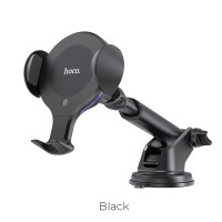 Автотримач для телефона з БЗП HOCO CA60 Aspiring infrared sensor wireless charging car holder Black (Колір Черный) - фото № 3