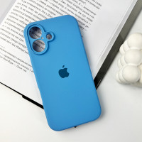 Чохол для смартфона Silicone Full Case AA Camera Protect for Apple iPhone 16 49,Cornflower (Колір Cornflower) - фото № 7