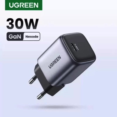 Зарядний пристрій UGREEN CD319 USB-C GaN Fast Charger 30W EU (Space Gray)(UGR-90666) - зображення 1