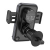 Автотримач для телефона з БЗП BOROFONE BH220 Leader automatic induction wireless fast charging car holder(air outlet) Black Gray (Black-Gray)- № 4