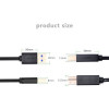 Кабель UGREEN US210 USB 3.0 AM to BM Print Cable 2m (Black）(UGR-10372) (Черный)- № 6