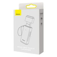 Кардридер Baseus Lite Series USB-A  to SD/TF Card Reader  Grey (Колір Grey) - фото № 2