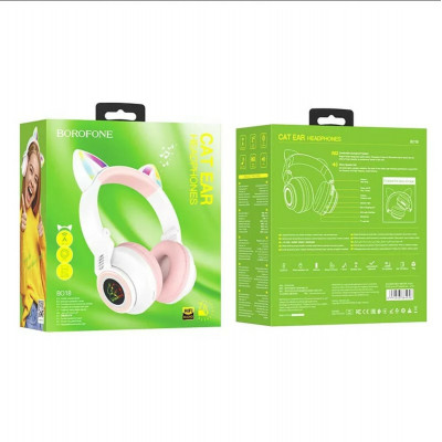 Навушники BOROFONE BO18 Cat ear BT headphones White - зображення 4
