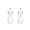 Автомобільний зарядний пристрій HOCO Z23 grand style dual-port car charger set with Micro cable White (Белый)- № 2