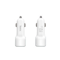 Автомобільний зарядний пристрій HOCO Z23 grand style dual-port car charger set with Micro cable White (Колір Белый) - фото № 2