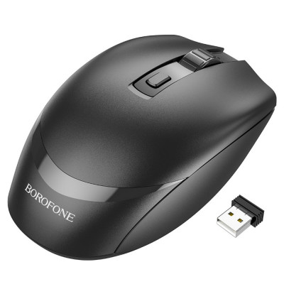 Миша BOROFONE BG7 Platinum 2.4G business wireless mouse Black - зображення 1