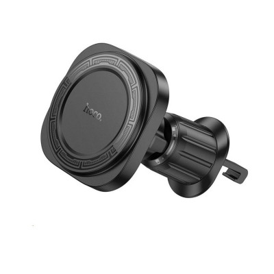 Тримач для мобільного HOCO H28 Rainbow ring magnetic car holder(air outlet) Black - зображення 1