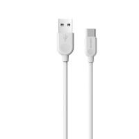 Кабель BOROFONE BX14 USB to Type-C 2.4A, 3m, PVC, TPE connectors, White (Цвет 7068), Атикул k14111 |  купить на VILKI.NET - фото № 1