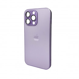 Чохол для смартфона AG Glass Matt Frame Color Logo for Apple iPhone 15 Pro Max Light Purple