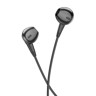 Навушники BOROFONE BM68 Kelly universal earphones with mic Black (BM68B) - зображення 1