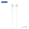 Кабель CHAROME C21-04 USB-C to USB-C charging data cable White (6974324910533)