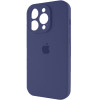 Чохол для смартфона Silicone Full Case AA Camera Protect for Apple iPhone 13 Pro 7,Dark Blue (FullAAi13P-7) - изображение 3