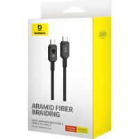 Кабель Baseus Unbreakable Series Fast Charging Data Cable Type-C to Type-C 100W 2m Cluster Black (Колір Cluster Black) - фото № 2
