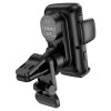 Тримач для мобільного з БЗП HOCO S35 Smart alignment wireless charging car holder Black (Черный)- № 4