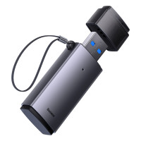 Кардридер Baseus Lite Series USB-A  to SD/TF Card Reader  Grey (Колір Grey) - фото № 4