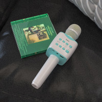 Портативна колонка HOCO BK5 Cantando karaoke microphone Blue (Цвет 7072) - фото № 5