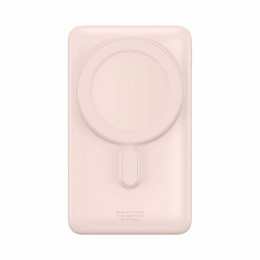 Зовнішній акумулятор Baseus Magnetic Bracket Wireless Fast Charge Power Bank 10000mAh 20W Pink