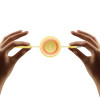 Кабель Baseus Bright Mirror 2 Series Retractable 3-in-1 Fast Charging  Data Cable USB to M+L+C 3.5A 1.1m yellow (Желтый)- № 8