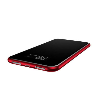 Зовнішній акумулятор Baseus Wireless Charge Power Bank 8000 mAh Red - изображение 3