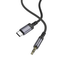 Перехідник BOROFONE BL24 Graceful digital audio conversion cable Type-C Metal Grey (Цвет Metal Gray) - фото № 5