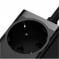 Мережевий зарядний пристрій Baseus GaN3 Pro Desktop Powerstrip AC+2U+2C 100W EU Black (With Mini White Cable Type-C to Type-C 100W(20V/5A) 1m Black） (Колір Черный) - фото № 4