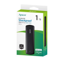 Портативний SSD Apacer AS721 1TB USB 3.2 Gen.2 Type-C Black
