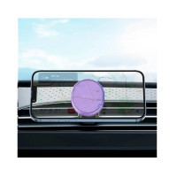 Тримач для мобільного HOCO H1 Crystal magnetic car holder(air outlet) Romantic Purple (Колір Romantic Purple) - фото № 4
