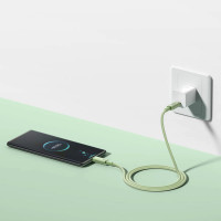 Кабель Baseus Habitat Series Fast Charging Cable Type-C to Type-C 100W 1m Natural Green (Колір Natural Green) - фото № 8